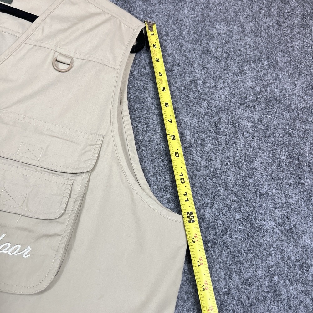 Outdoor Utility Fishing Vest Men's 6XL Beige Multi‎ Pocket Hiking Hunting Safari - Picture 6 of 13
